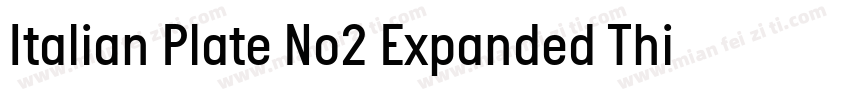 Italian Plate No2 Expanded Thin字体转换